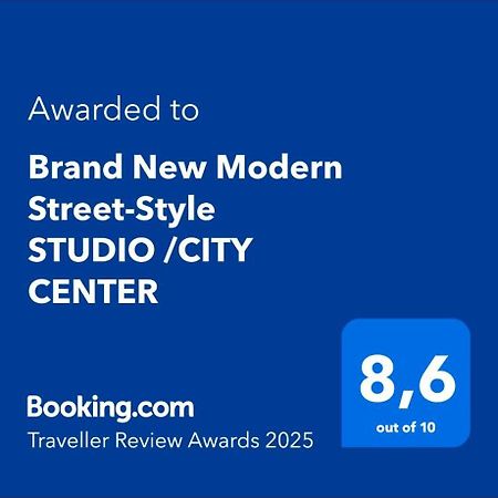 Brand New Modern Street-Style Studio /City Center Atenas Exterior foto